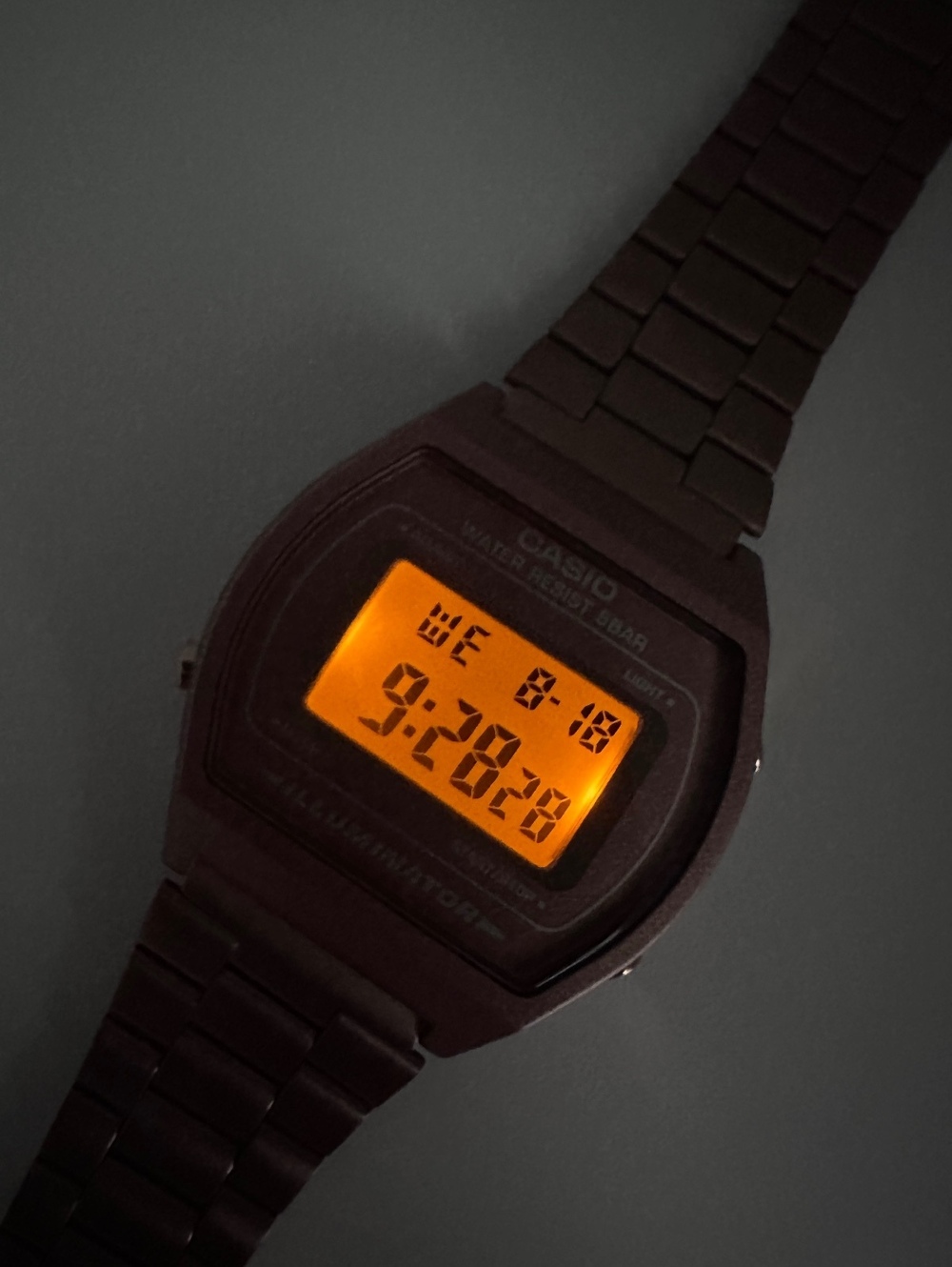 Casio B640WC-5A Rose Gold Digital Watch, Retro Unisex Stainless Steel Watch - Picture 7 of 9